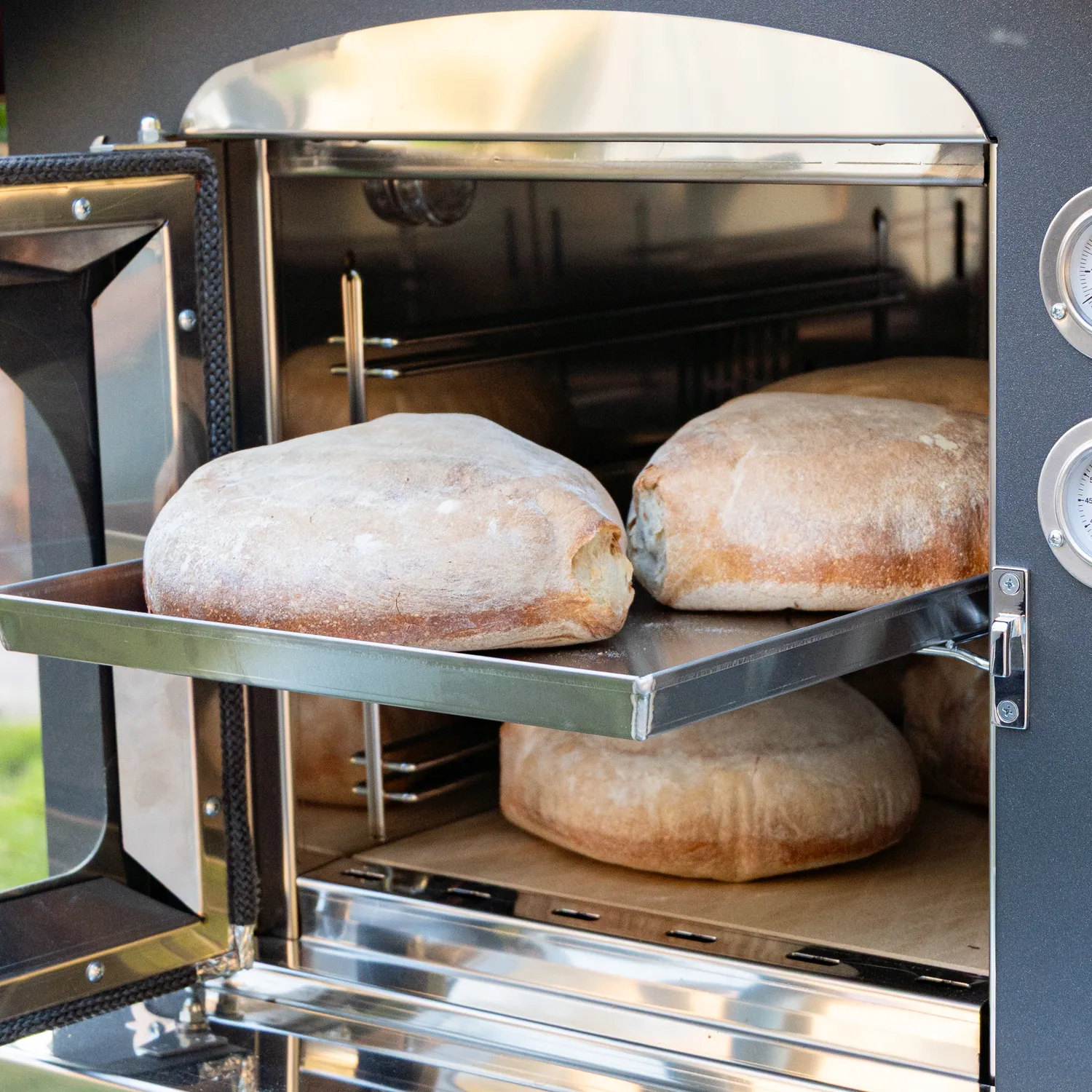 T.M.L. di Lavia Linea Legno forno a legna con barbecue da giardino
