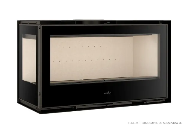 Ferlux Panoramic 90 2C stufa a legna doppio vetro