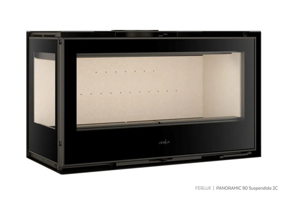 Ferlux Panoramic 90 2C stufa a legna doppio vetro