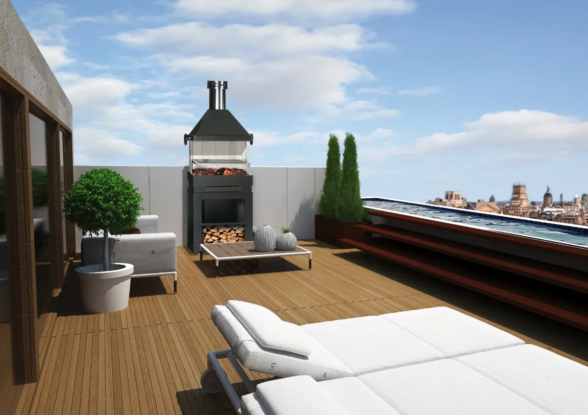Ferlux Patio barbecue da esterno per giardino