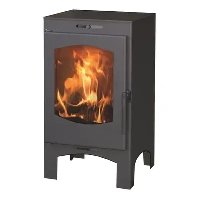 Panadero Lugano stufa a legna 6,3 kW vetro pulito